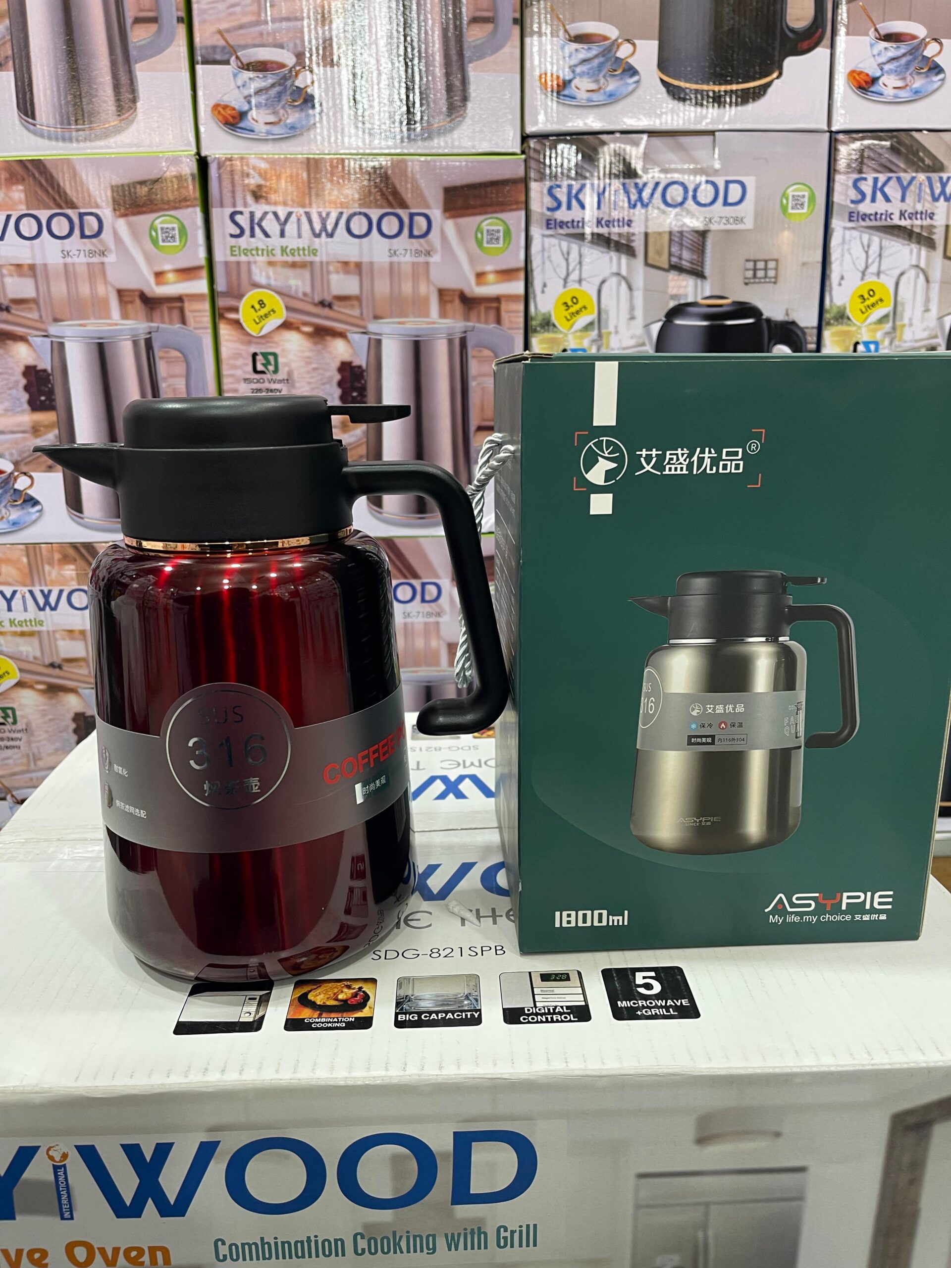 Electric Kettle 1800ml – Fast & Safe Boiling by Hamza Electronics & Crockery